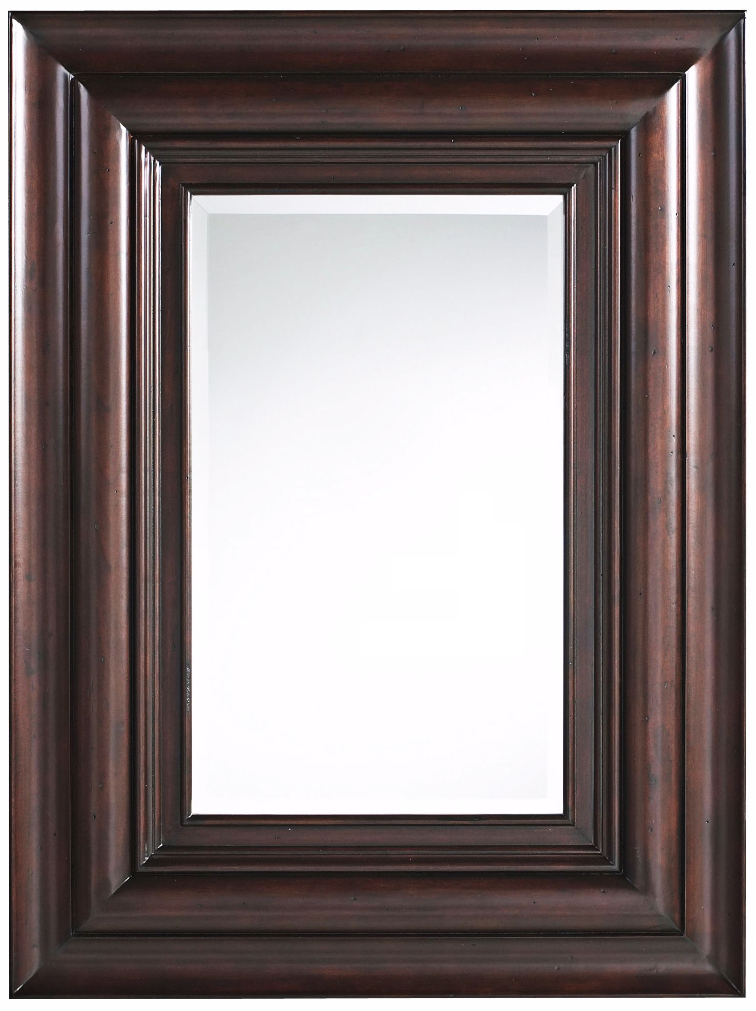Old World Finish Bevel Rectangular 40" High Wall Mirror