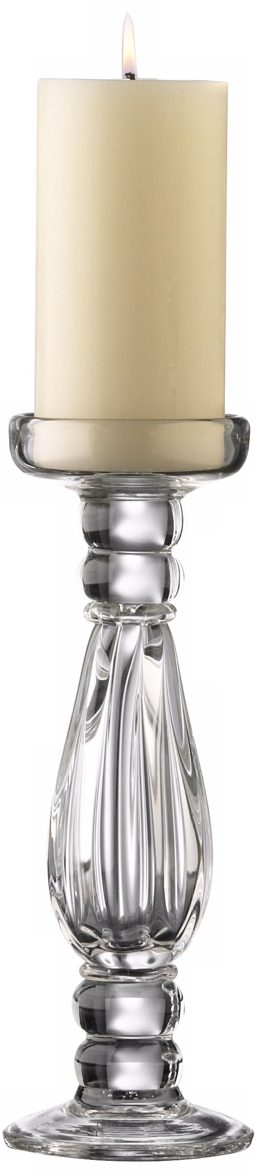 Small Clear Glass Candleholder