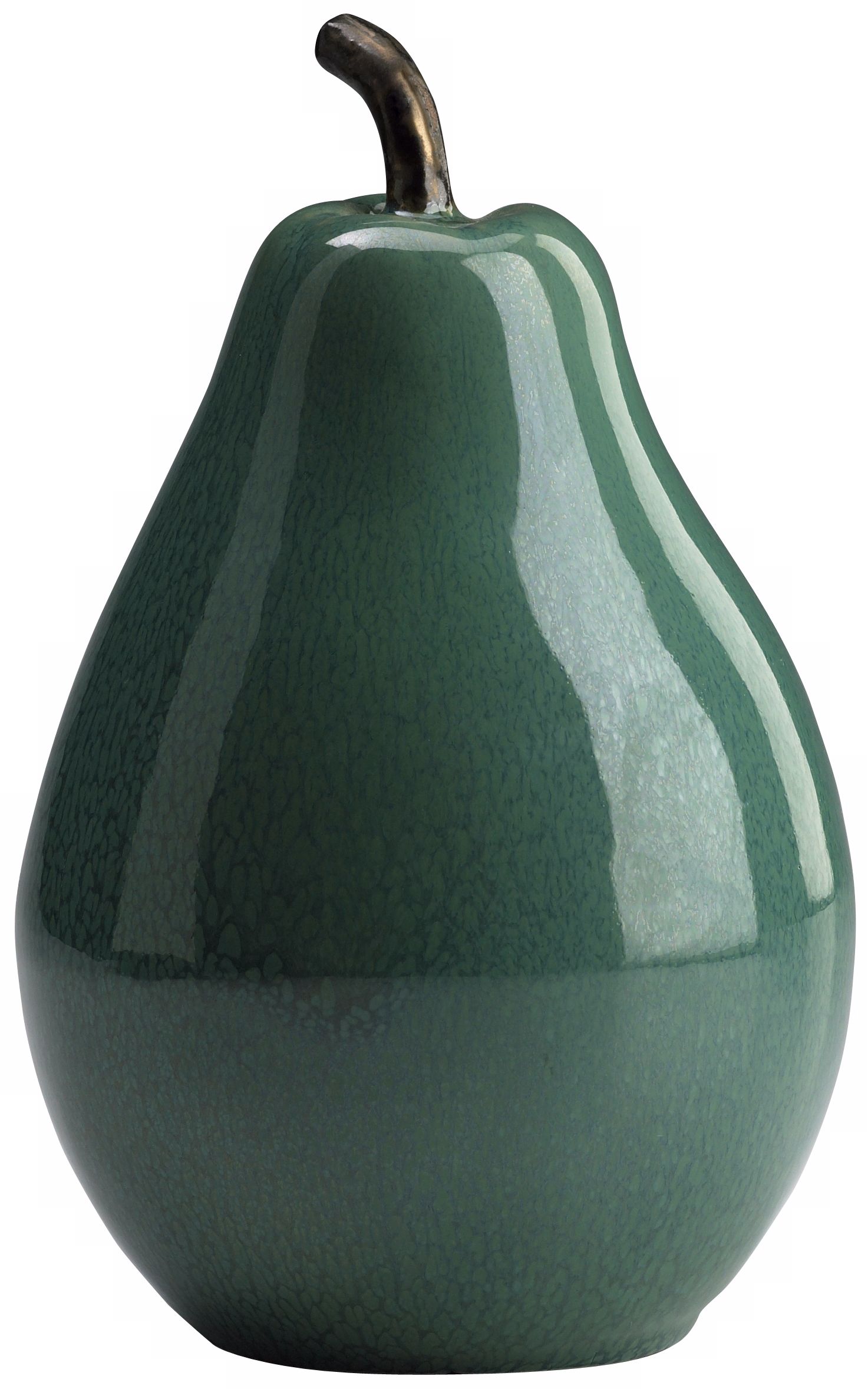 Jade Green 8 1/2" High Ceramic Pear