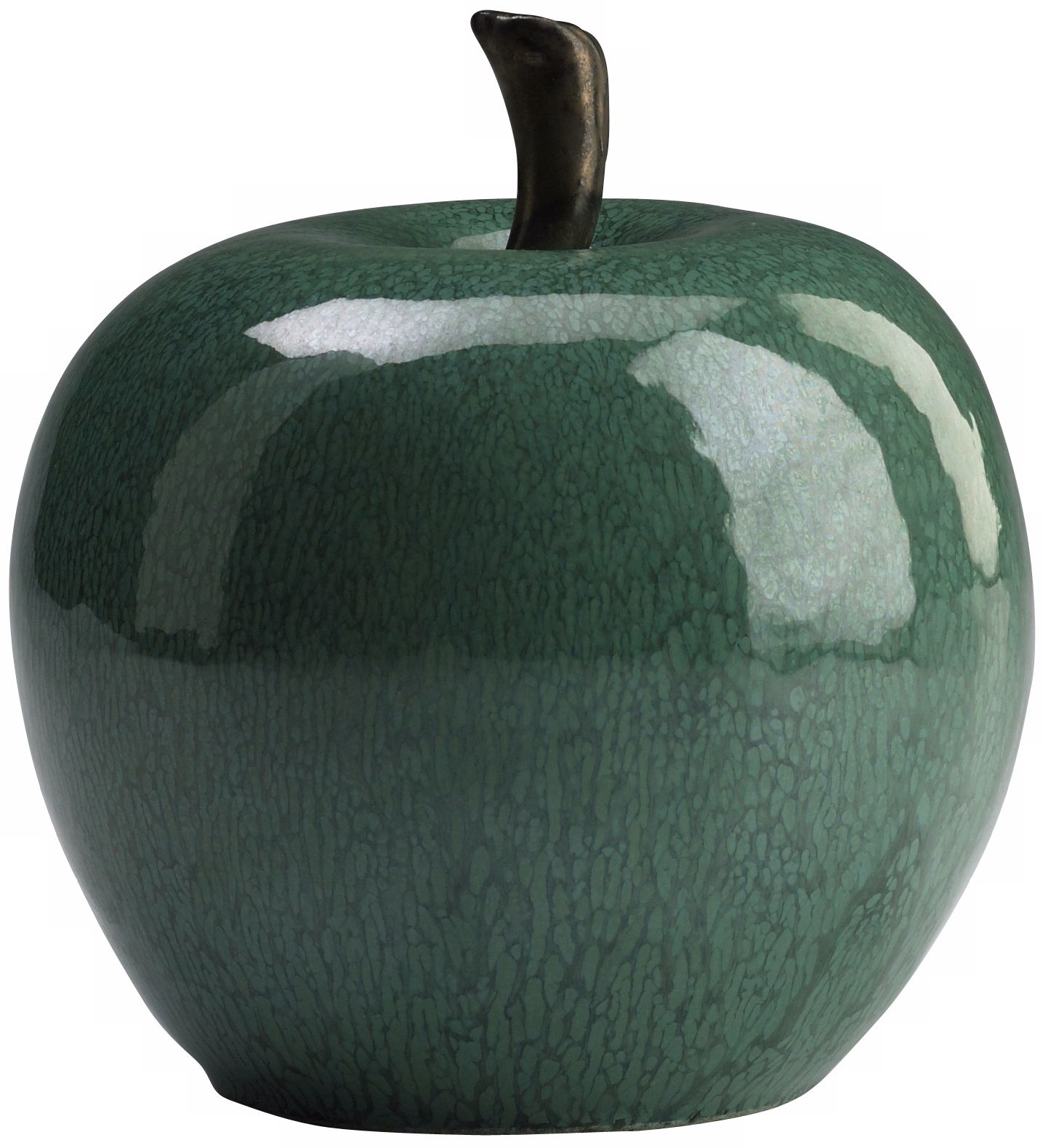 Jade Green 6" High Ceramic Apple