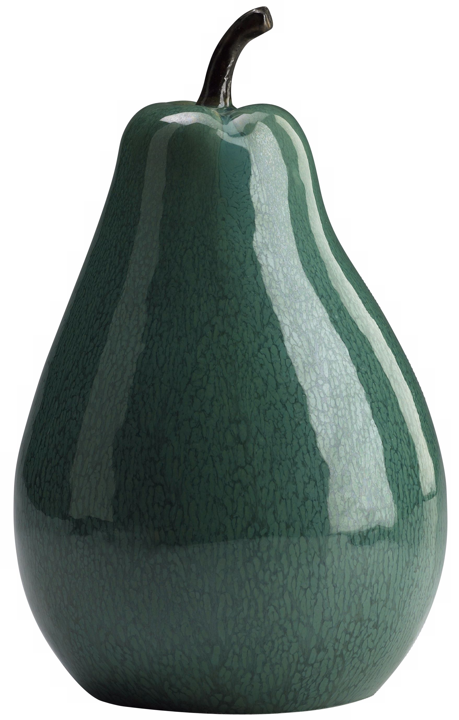 Jade Green 10" High Ceramic Pear