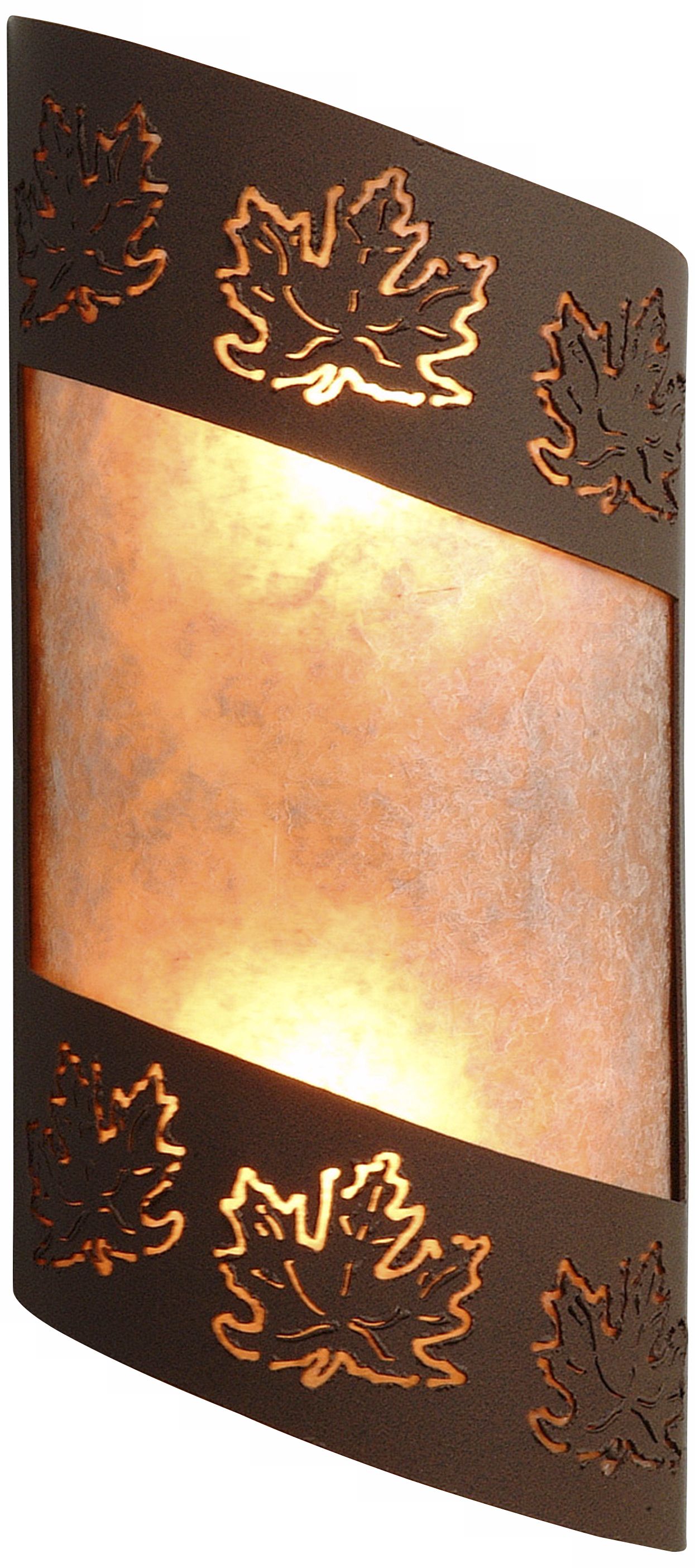 Fargo Collection Maple Leaf 14" High Wall Sconce