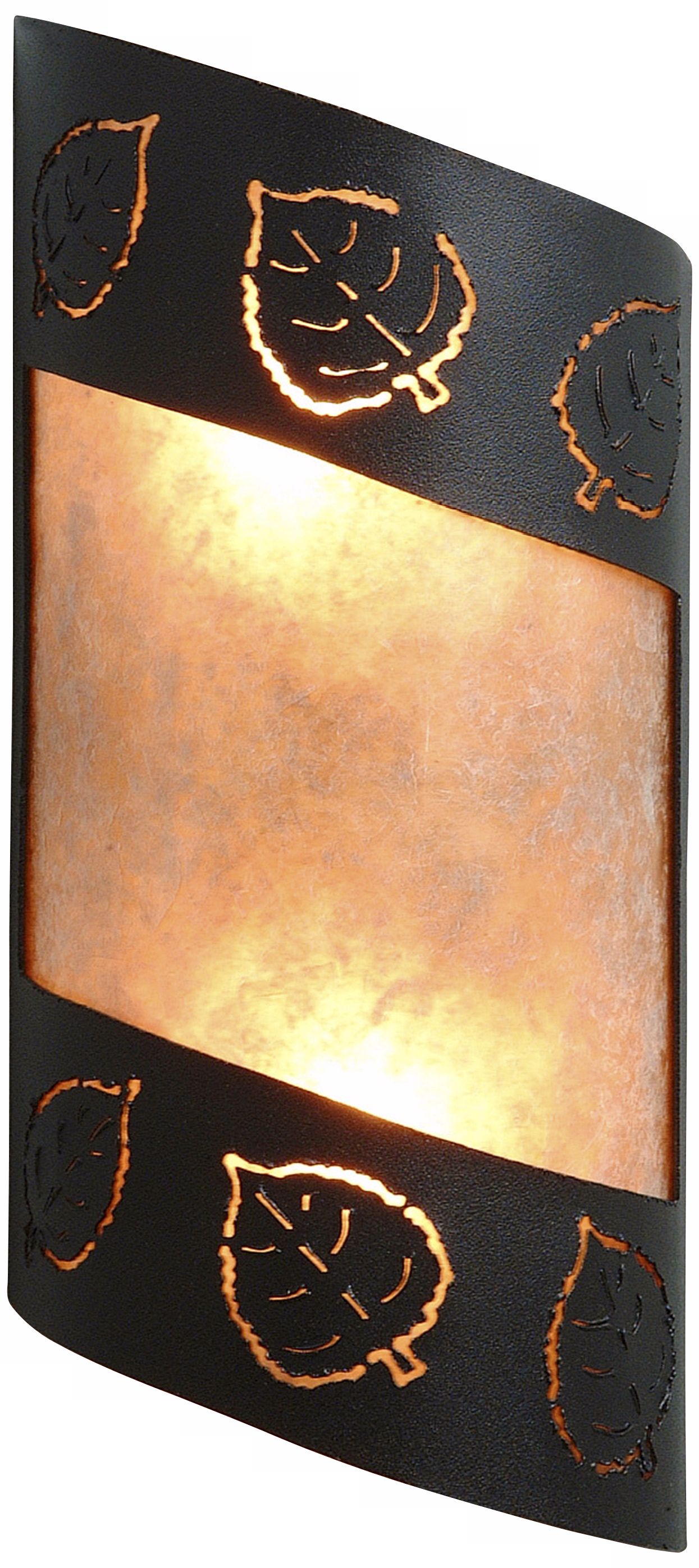 Fargo Collection Aspen Leaf 14" High Wall Sconce