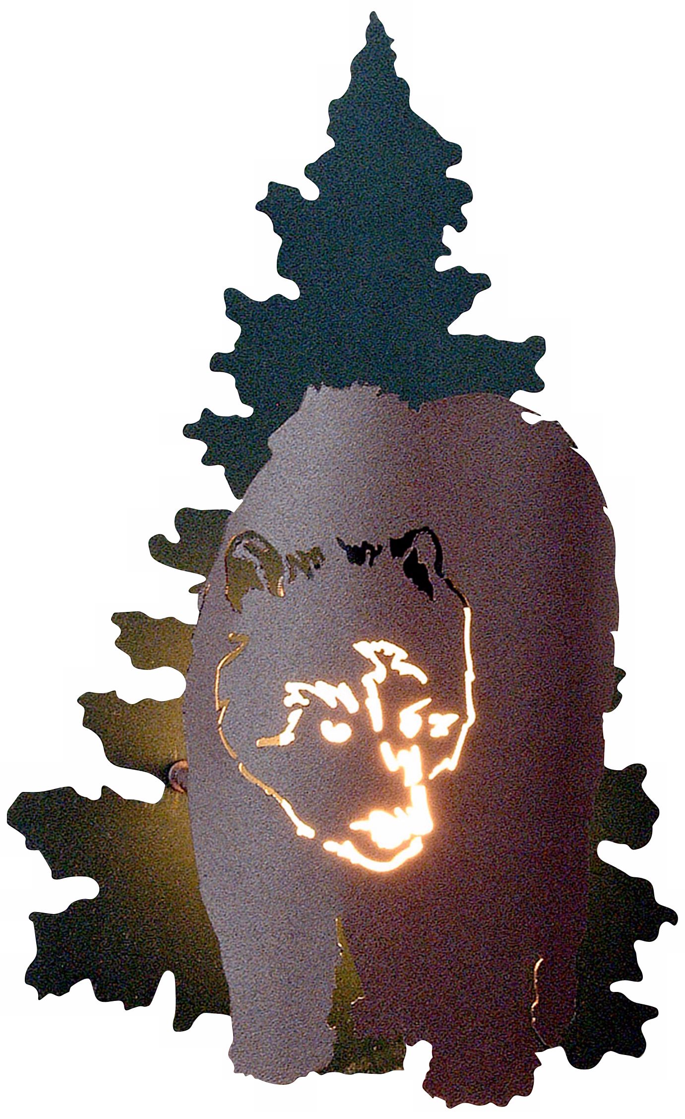 Bear in the Woods 15" High Outdoor Wall Light