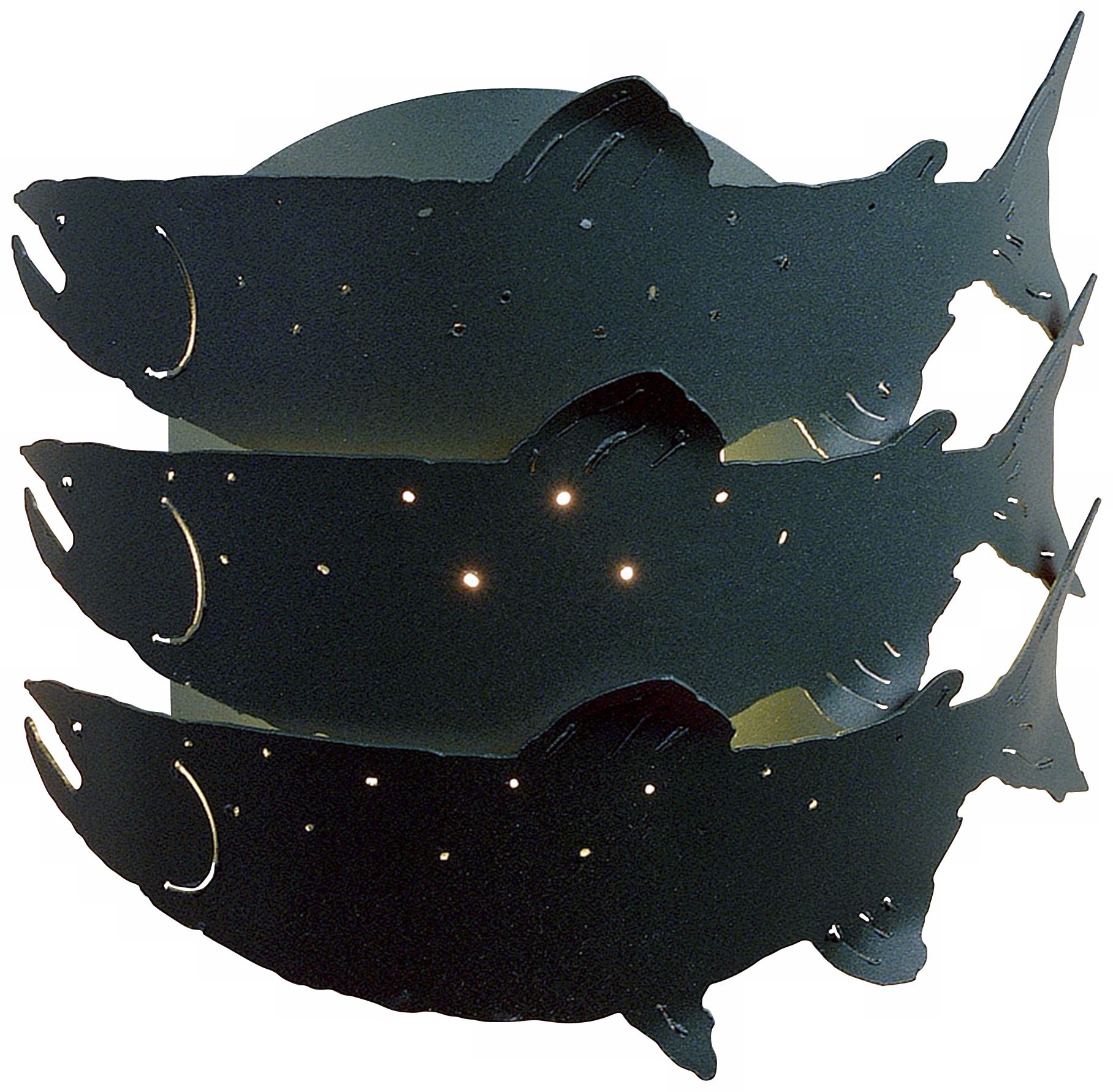 Salmon Run 9" High Outdoor Wall Light