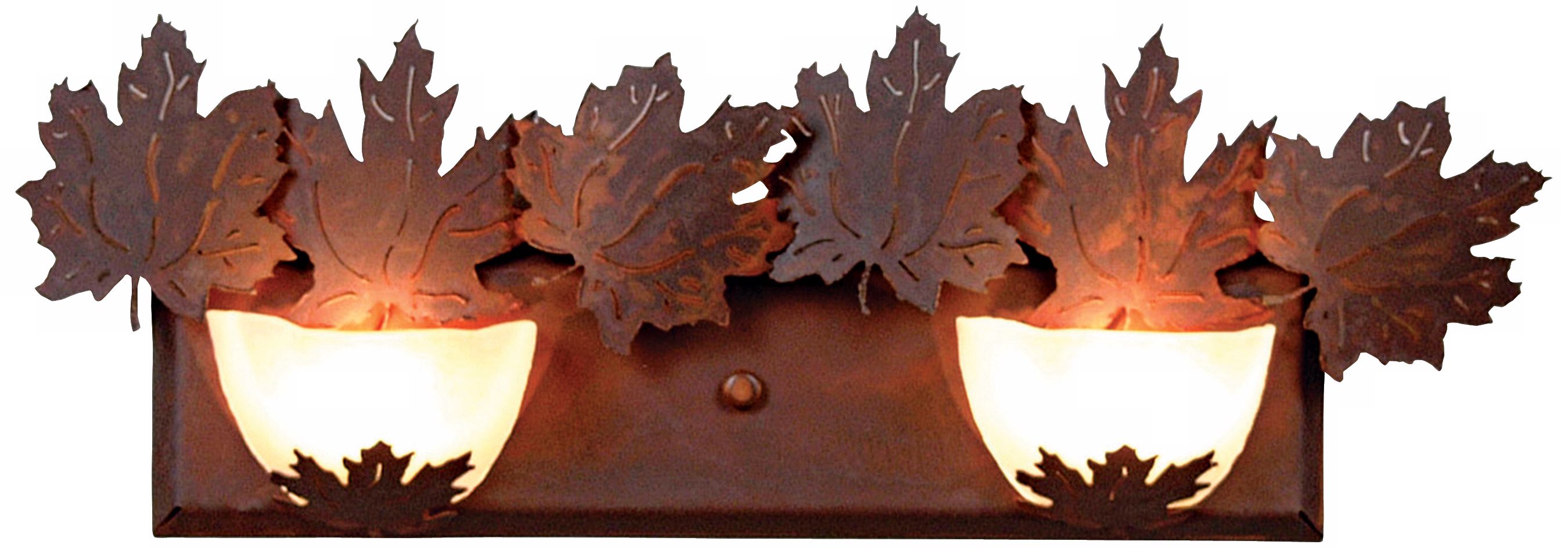 Avalanche Collection Maple 24" Wide Bathroom Light Fixture