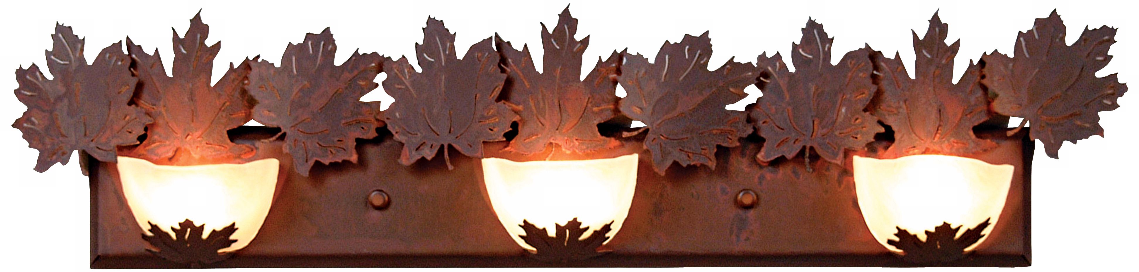Avalanche Collection Maple 36" Wide Bathroom Light Fixture