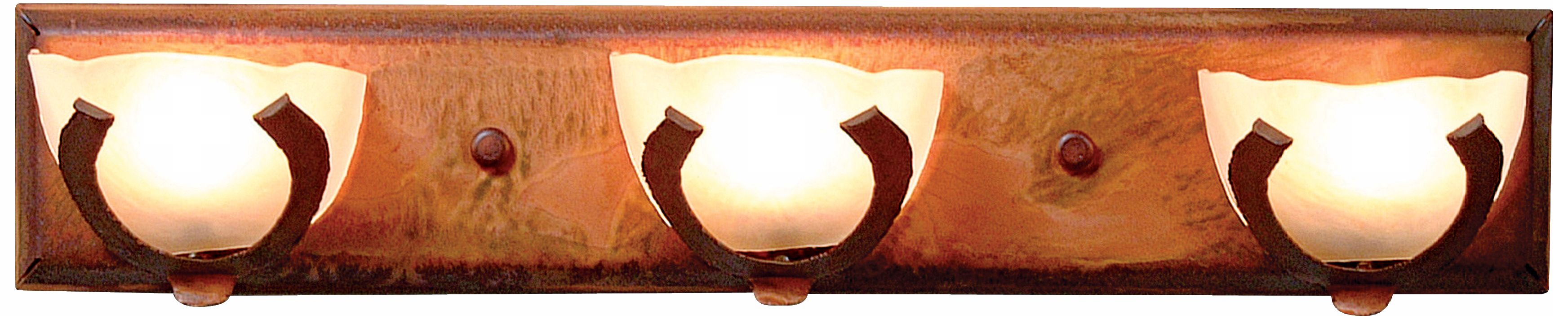 Logen Collection Horseshoe 24" Wide Bathroom Light Fixture