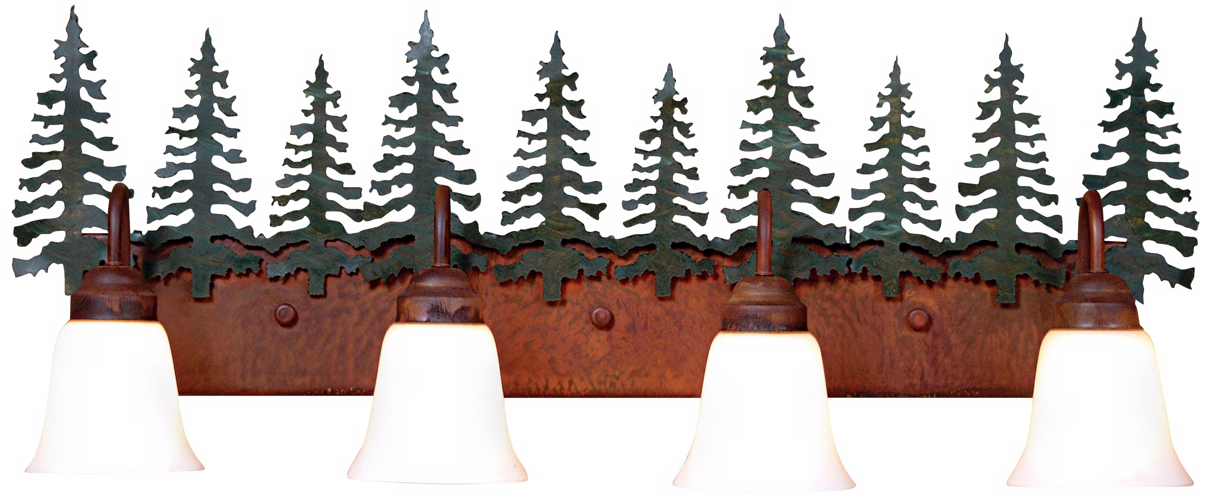 Wasatch Collection Cedar 36" Wide Bathroom Light Fixture