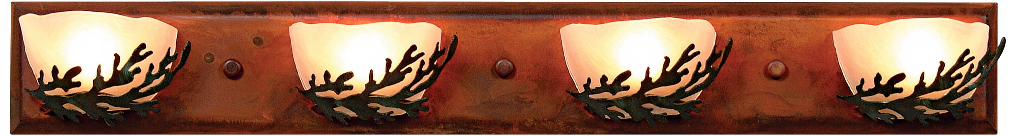 Logen Collection Cedar 33" Wide Bathroom Light Fixture