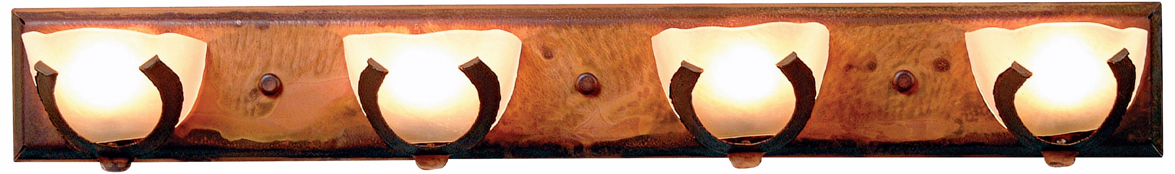 Logen Collection Horseshoe 33" Wide Bathroom Light Fixture