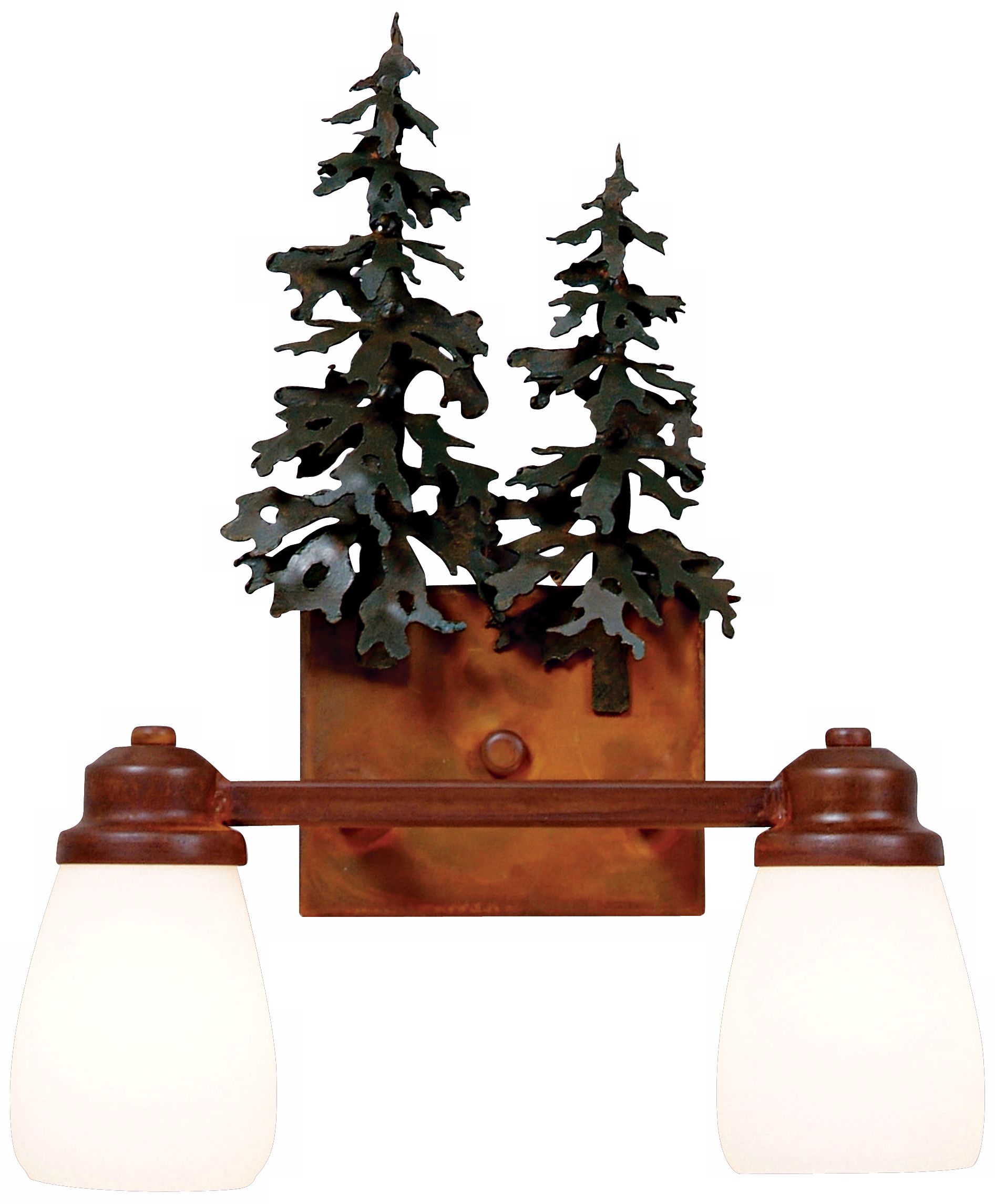 Parkshire Collection 3D Cedar 13" Wide Bathroom Light