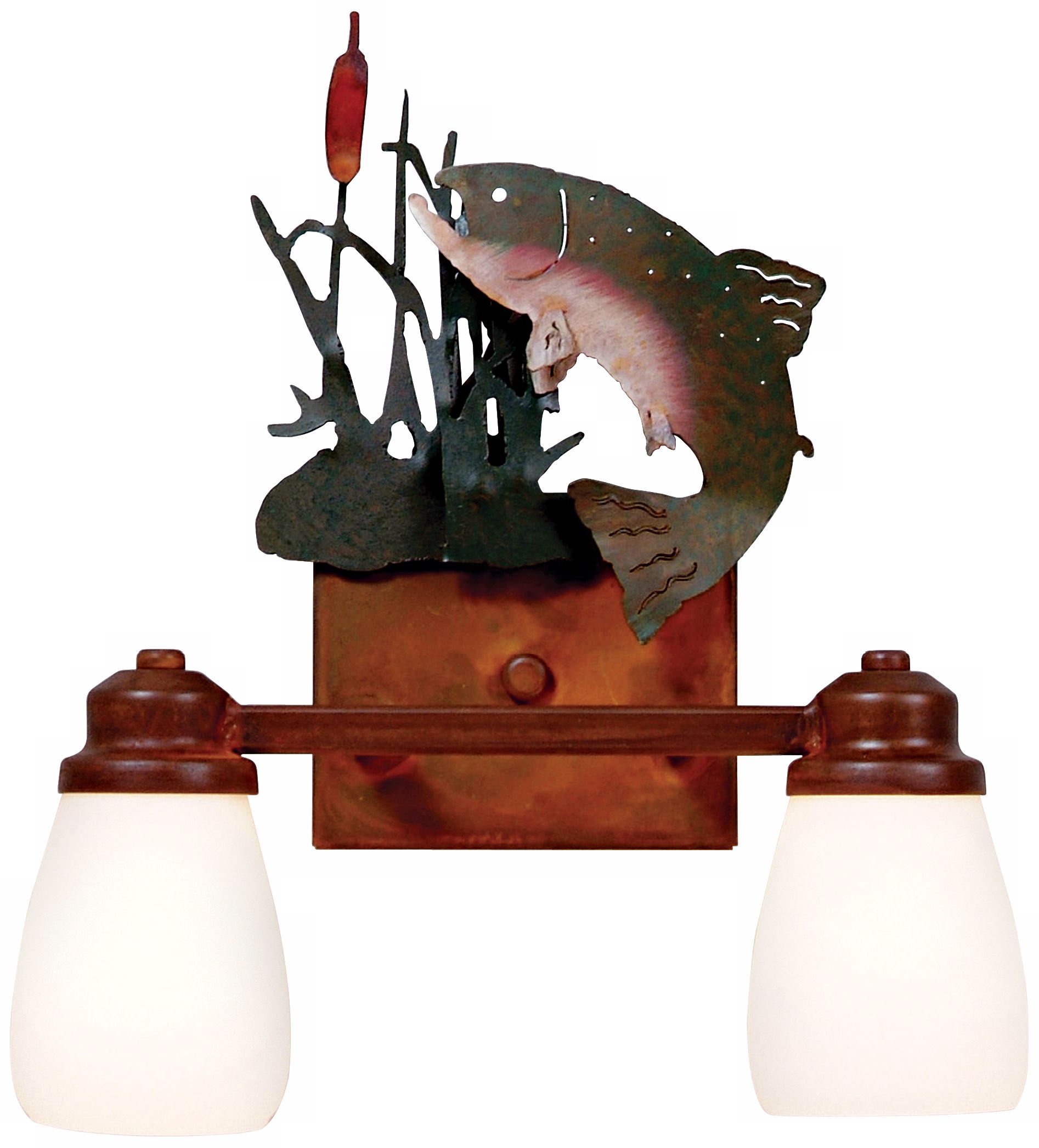 Parkshire Collection Trout 13" Wide Bathroom Light Fixture