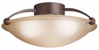 Kichler Sunset Glass ENERGY STAR 17" Wide Ceiling Light