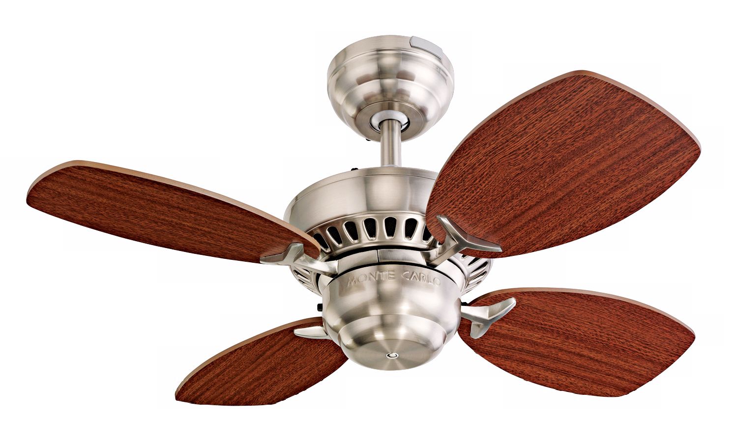 28" Colony II Brushed Steel Finish Ceiling Fan