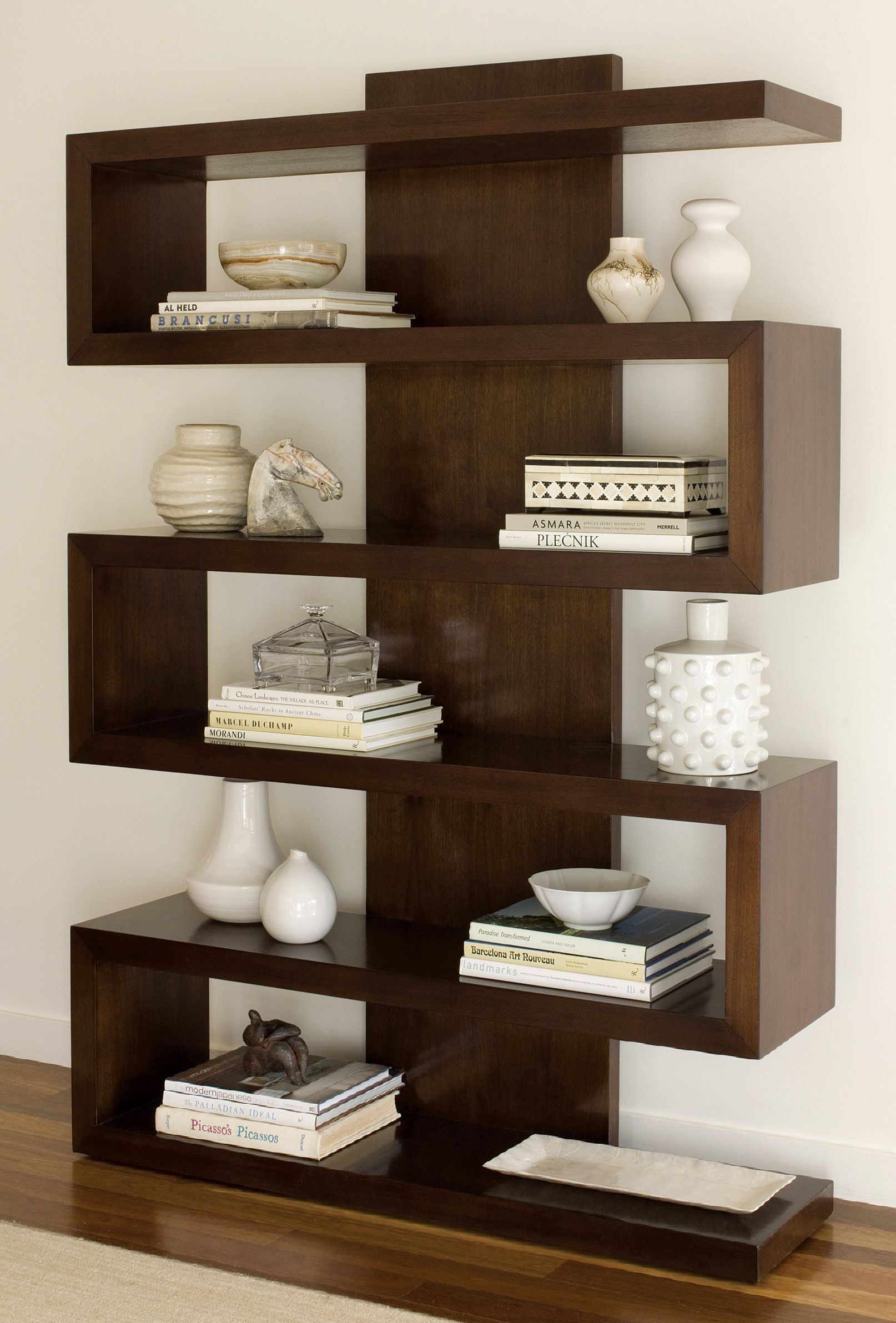 Ralston Chestnut Brown Finish Bookcase