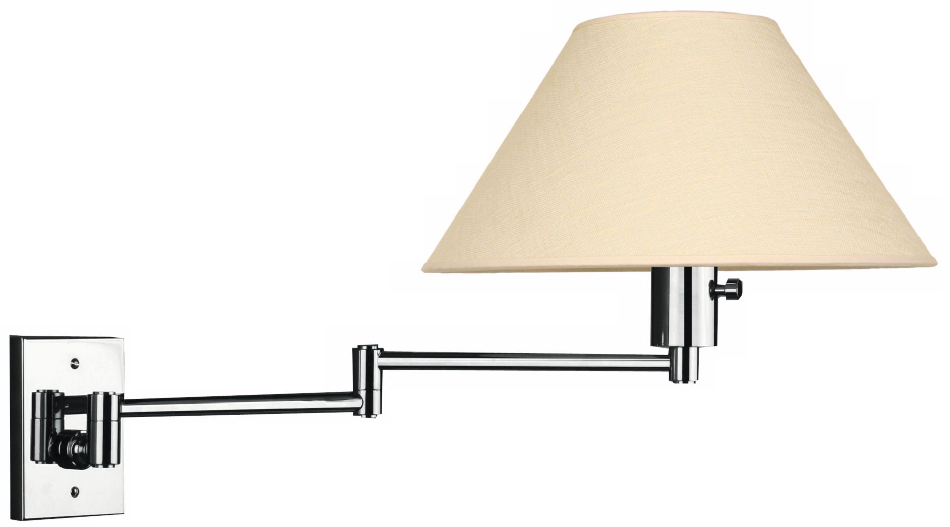 Urban Avenue Series Polished Chrome Hard-Wire Swing Arm