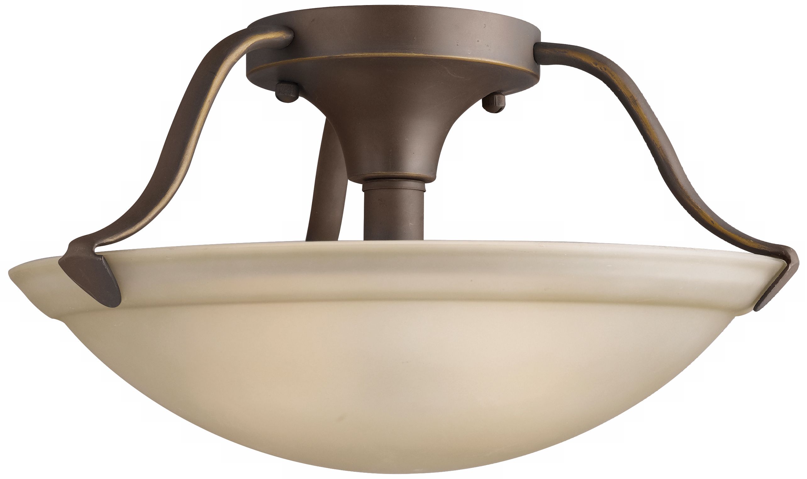 Kichler Umber Glass and Bronze 13 1/2" Wide Ceiling Light