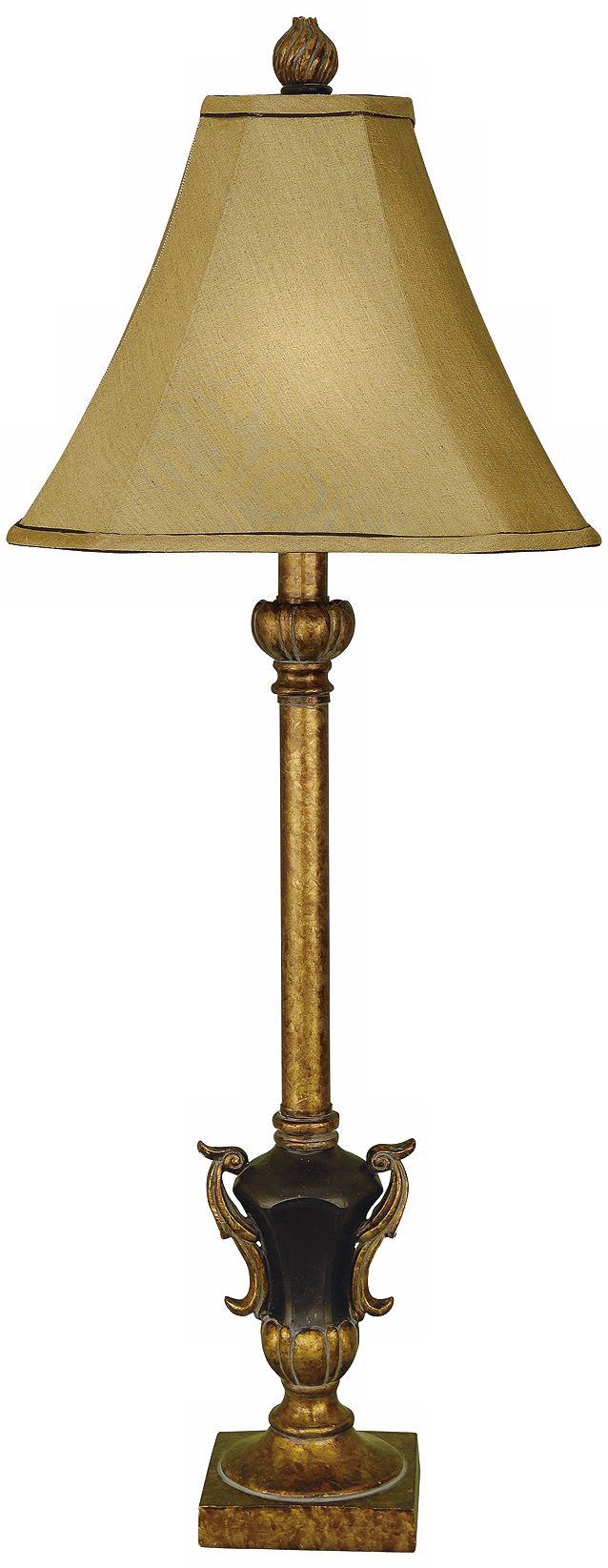 Black and Golden Bronze Buffet Lamp