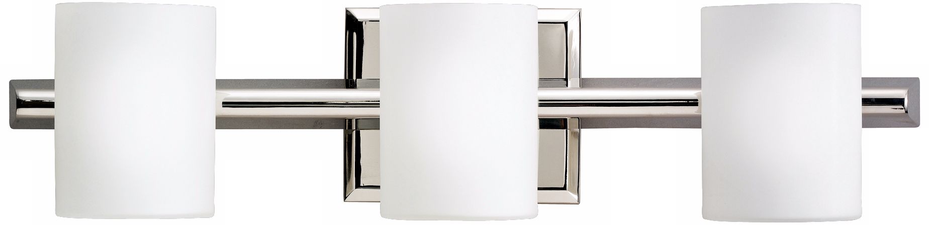 Kichler Bathroom Lighting on Kichler Cylinder Polished Nickel 21  Wide Bathroom Light    J1399