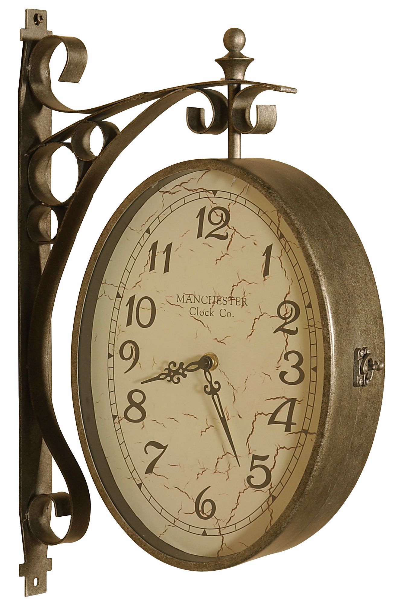 Uttermost Renova Hand-Forged Metal 18" High Wall Clock