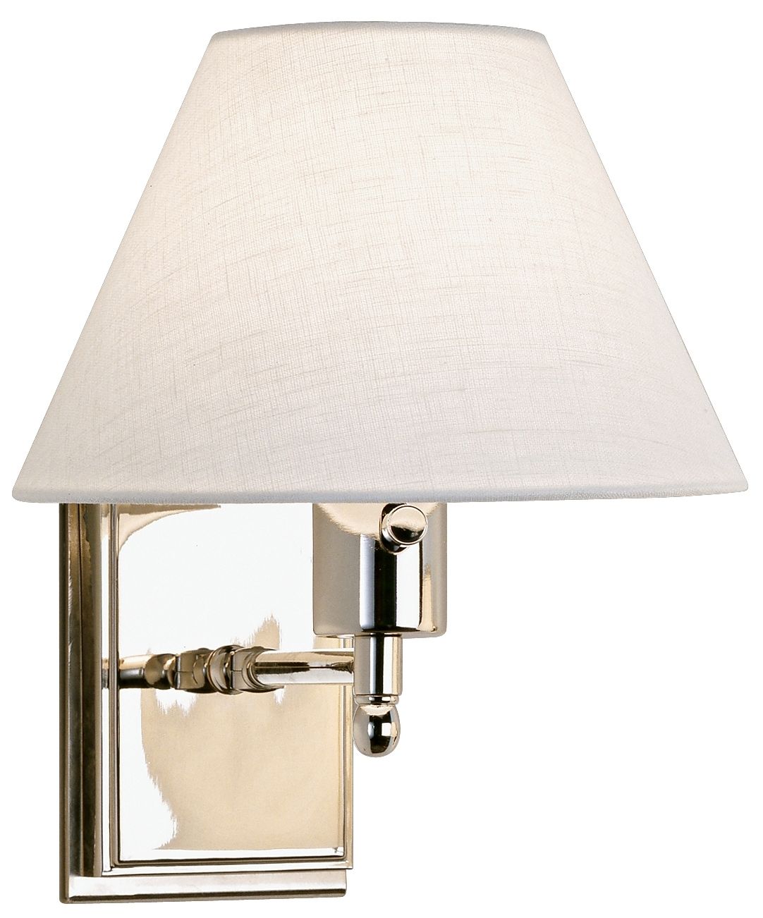 Meilleur Polished Nickel Swing Arm Plug-In Wall Lamp