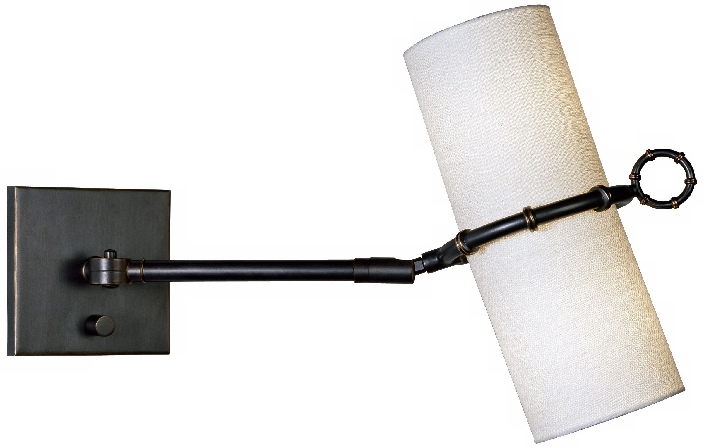 Jonathan Adler Meurice Bronze Plug-In Swing Arm Wall Lamp