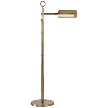 Pharmacy Floor Lamps on Antique Brass Finish Adjustable Pharmacy Floor Lamp   Lampsplus Com