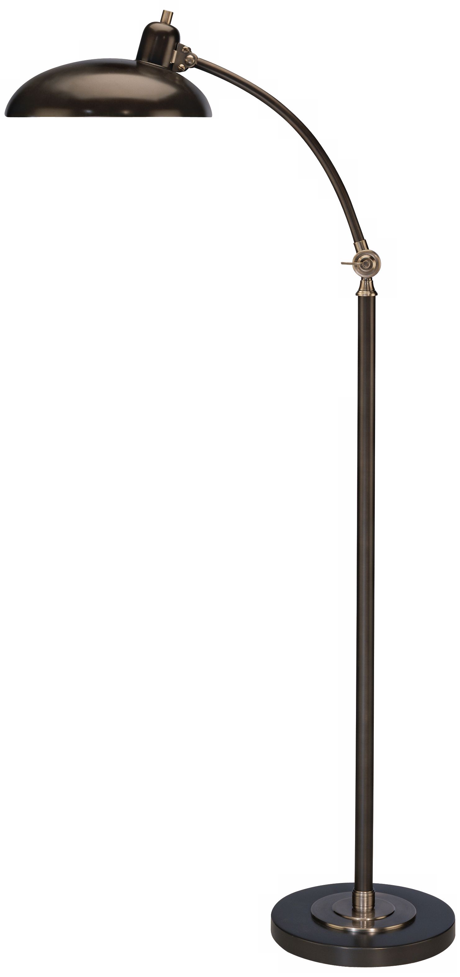 Robert Abbey Bruno Bronze Adjustable Pharmacy Floor Lamp