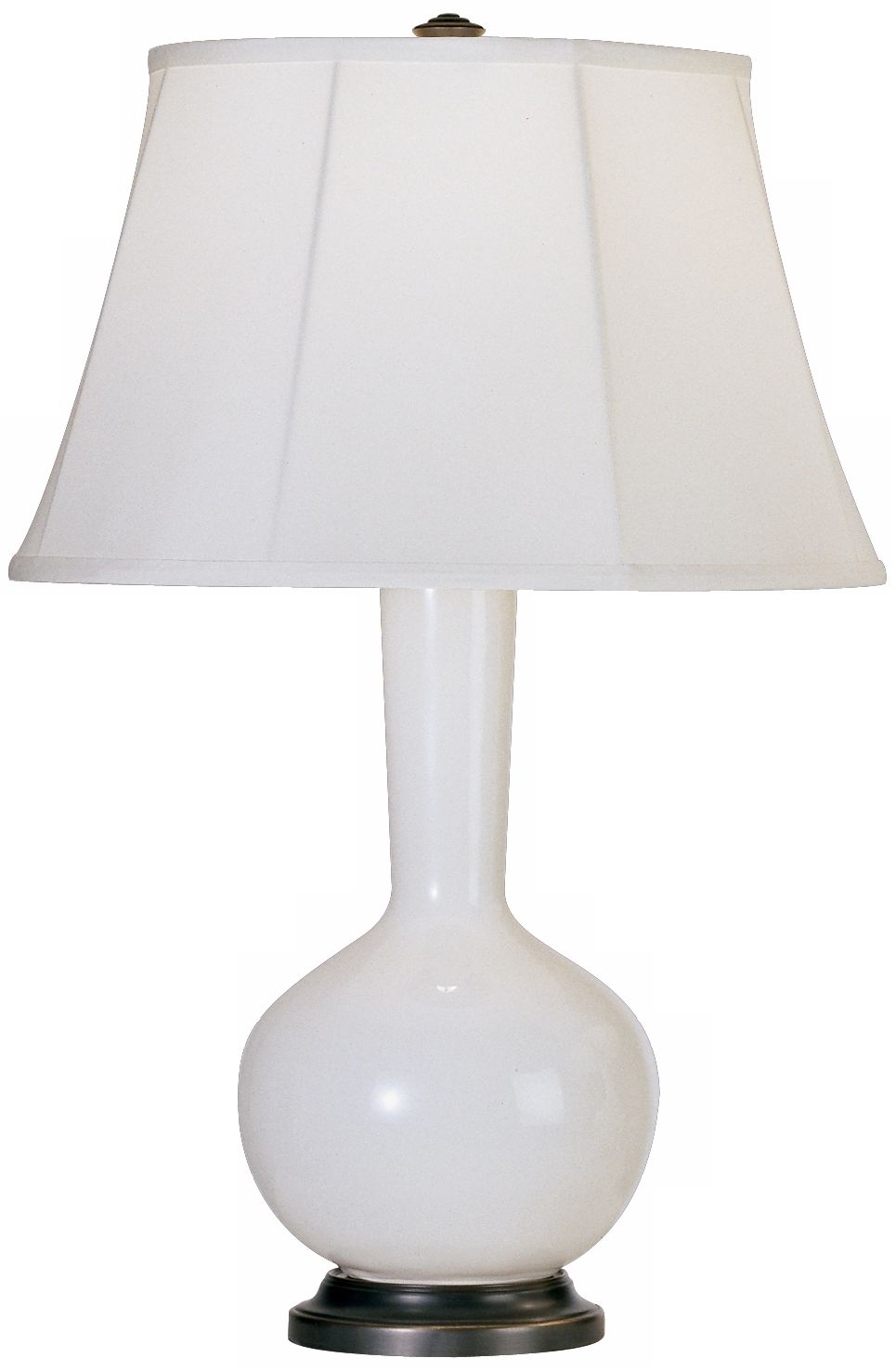 Robert Abbey Genie Bronze and Lily Ceramic Table Lamp