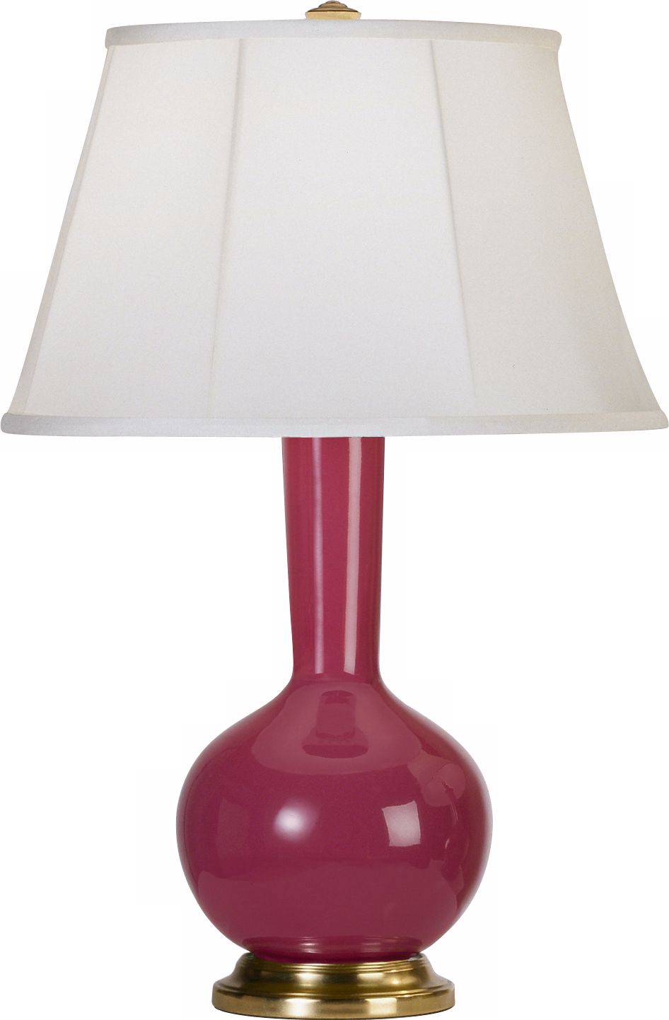 Robert Abbey Genie Brass and Plum Ceramic Table Lamp