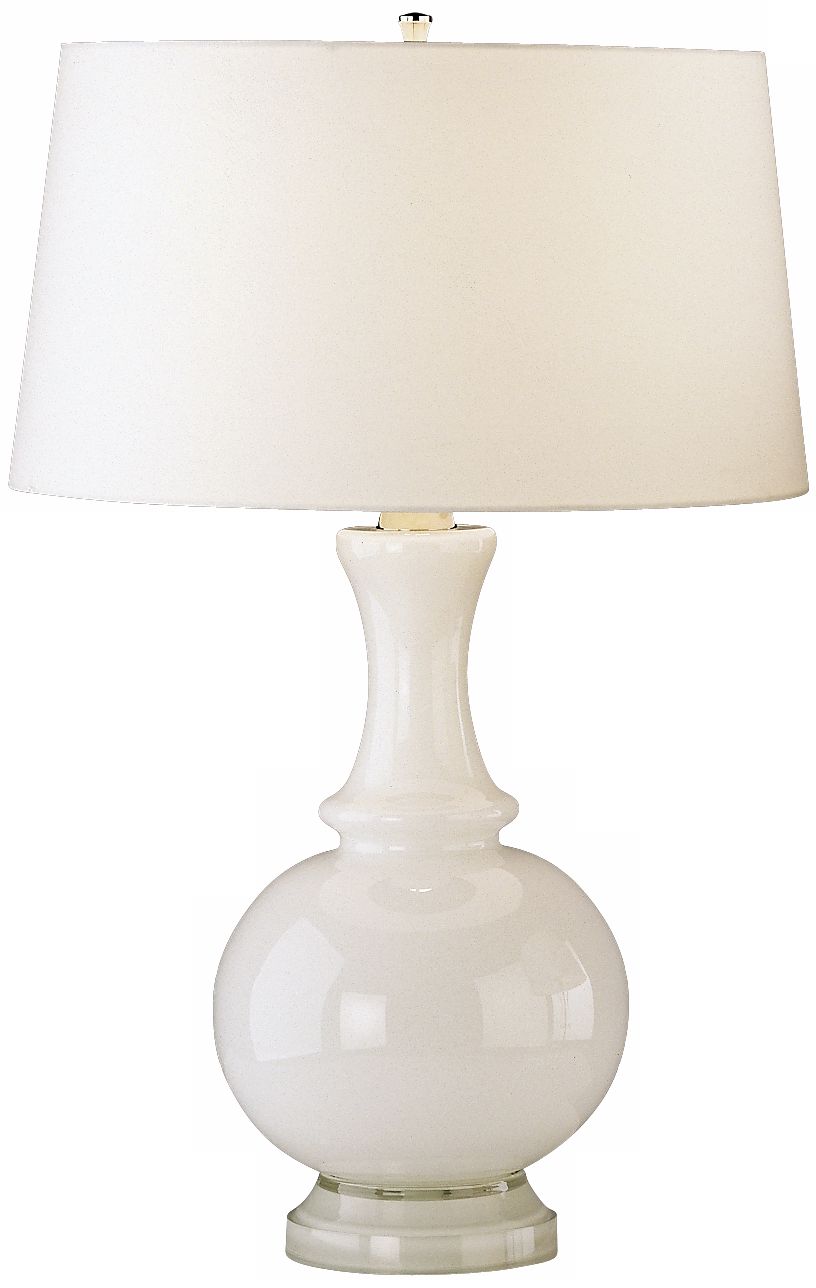 Harriet White Glass Table Lamp
