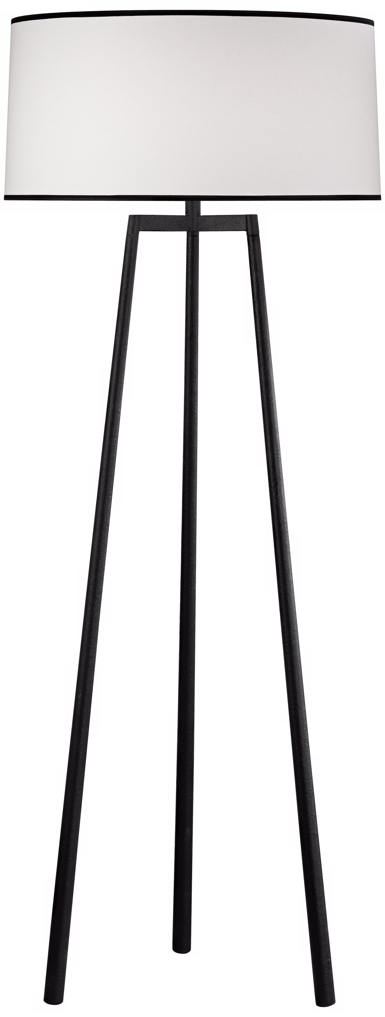 Robert Abbey Shinto Wrought Iron Finish 3-Way Floor Lamp