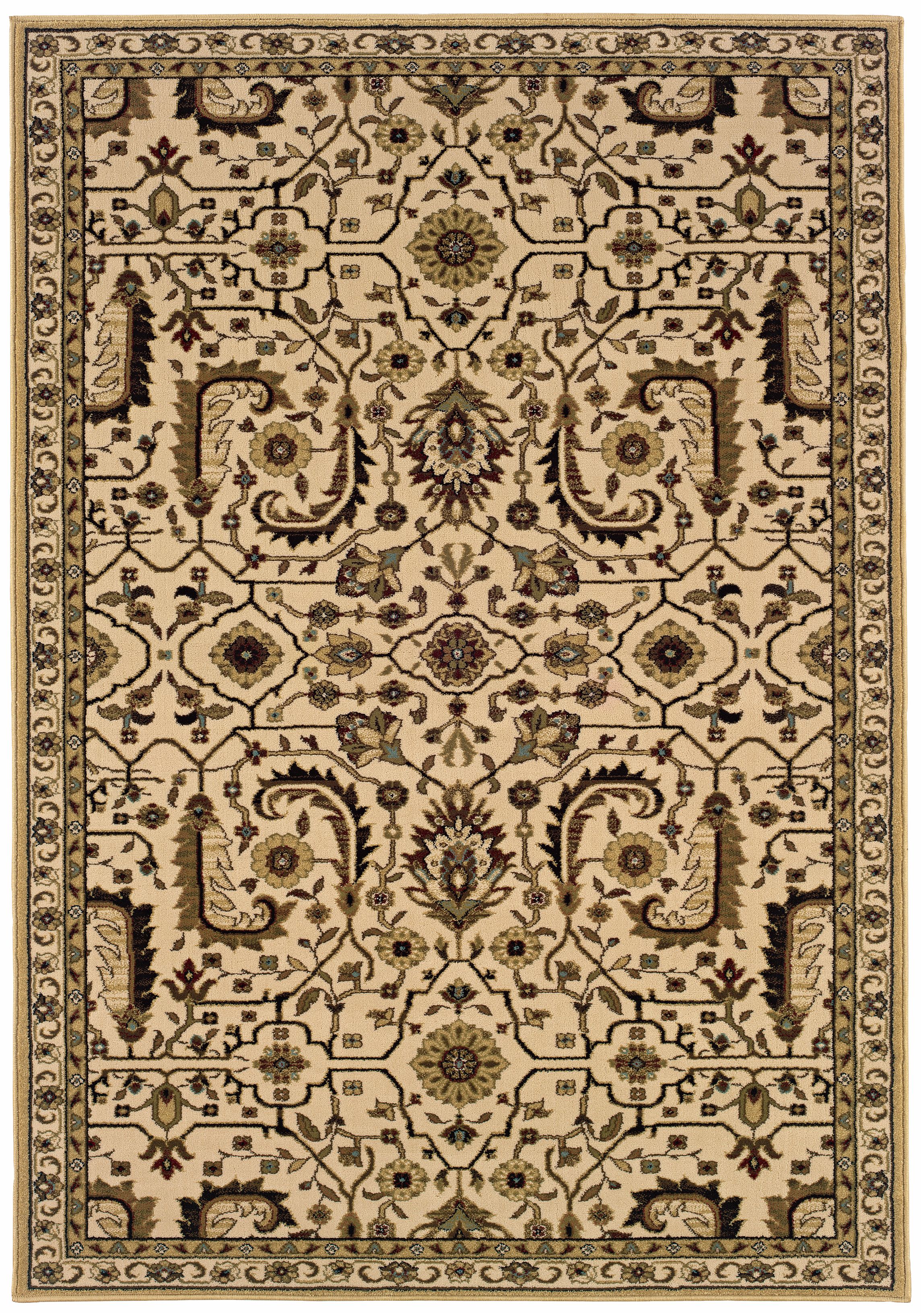 Botanical Traditions Beige Area Rug