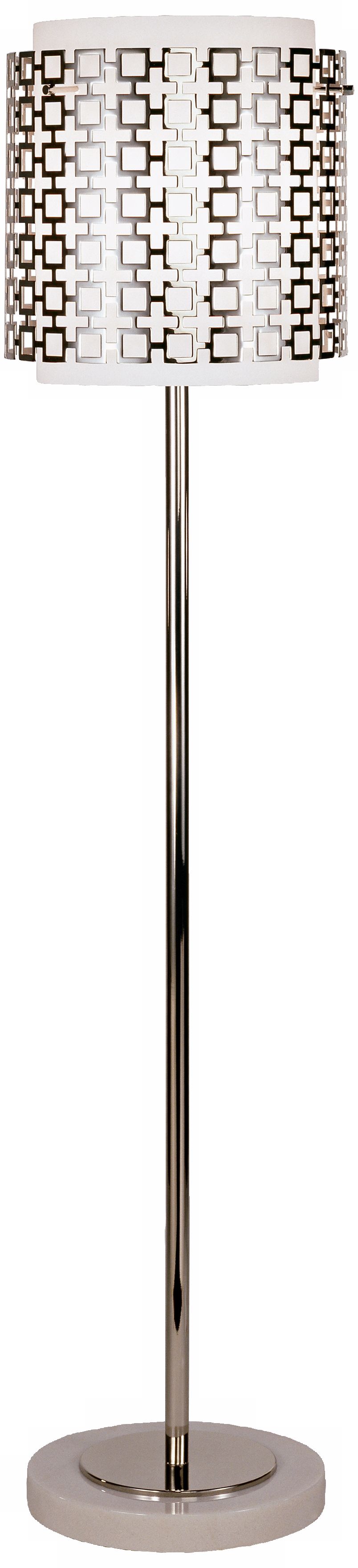 Robert Abbey Parker Polished Nickel Finish Floor Lamp