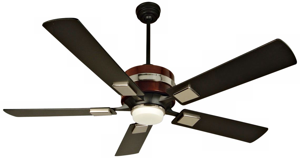 52" Craftmade 5th Avenue Rosewood Black Blades Ceiling Fan