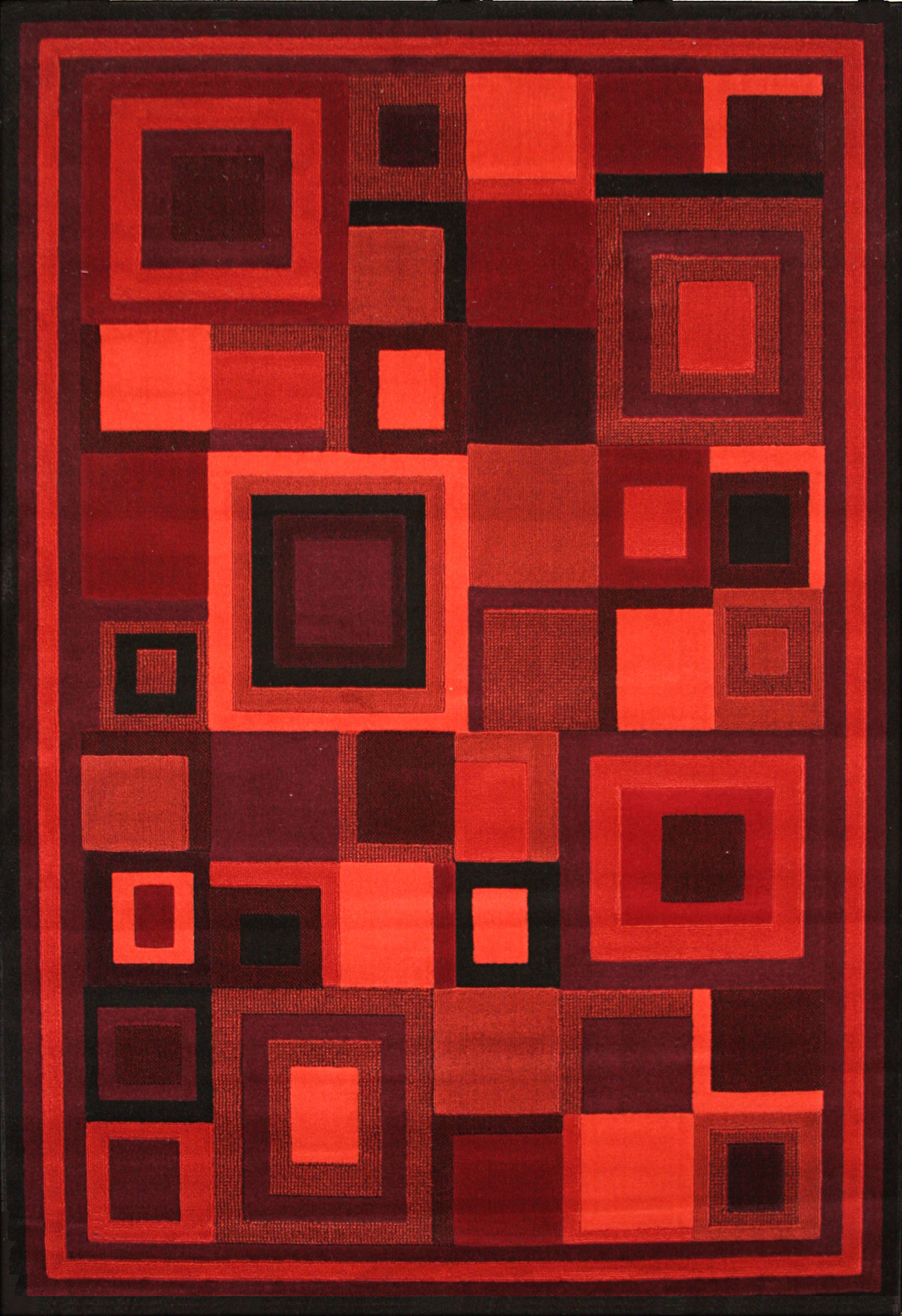 Dark Room Red Area Rug