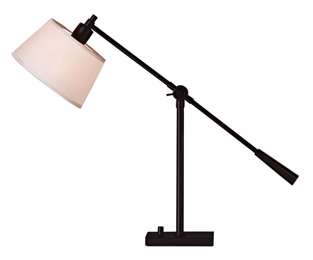 Robert Abbey Real Simple Matte Black Boom Desk Lamp