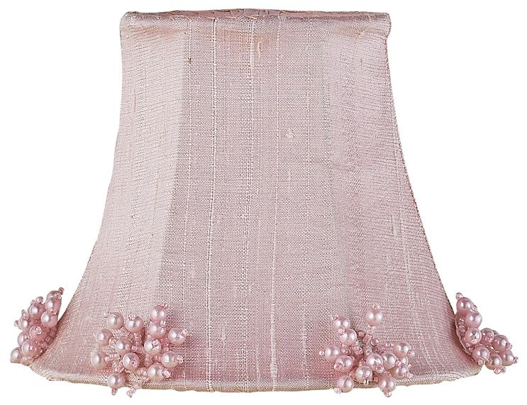 Set of Three Pink Pearl Cluster Shades 3x5x4.25 (Clip-On)