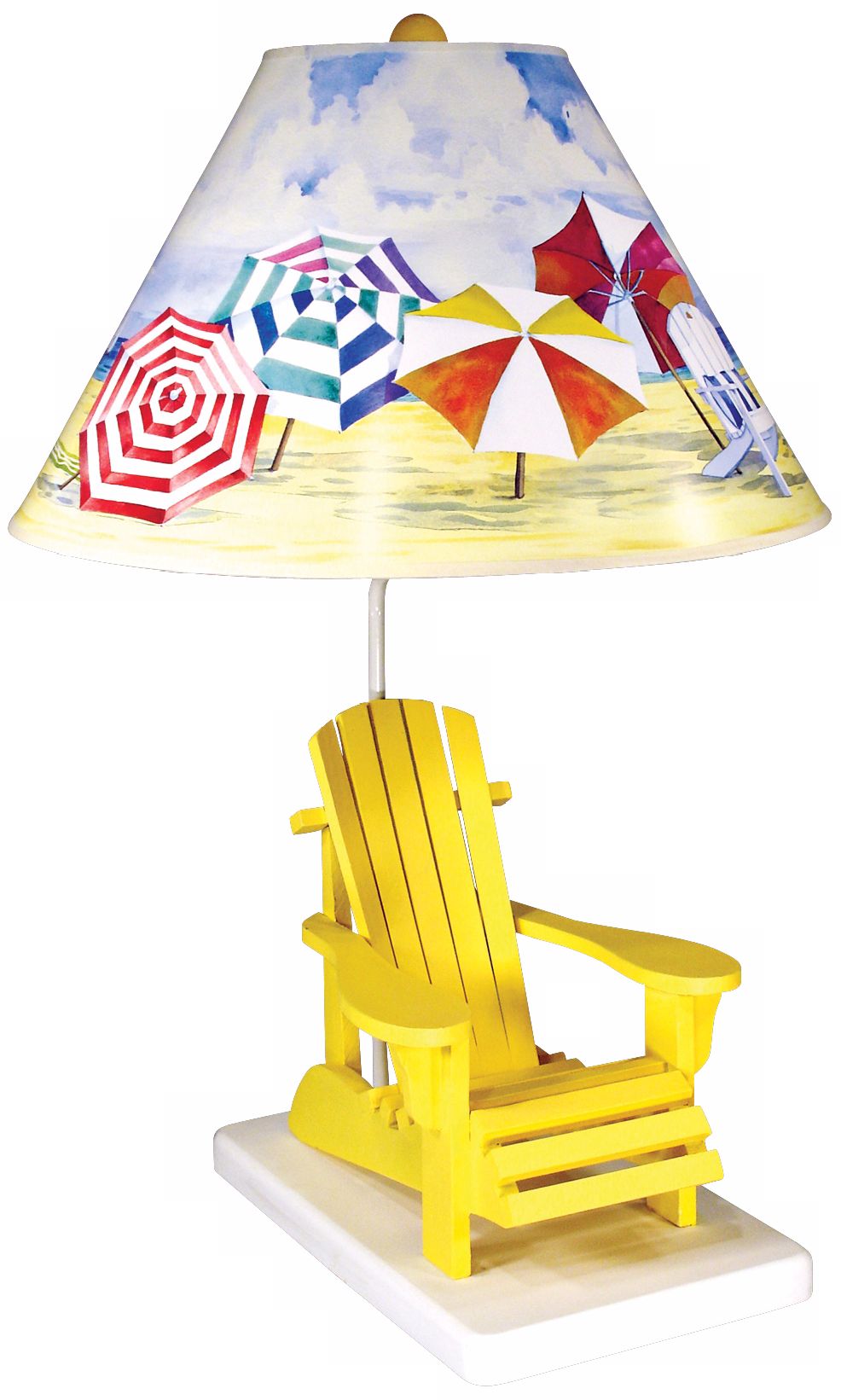 Paul Brent Yellow Beach Chair Table Lamp