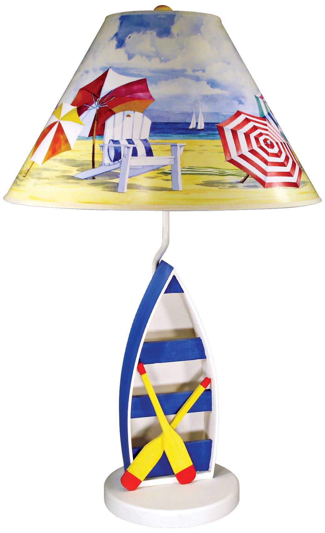 Paul Brent Blue Rowboat Table Lamp