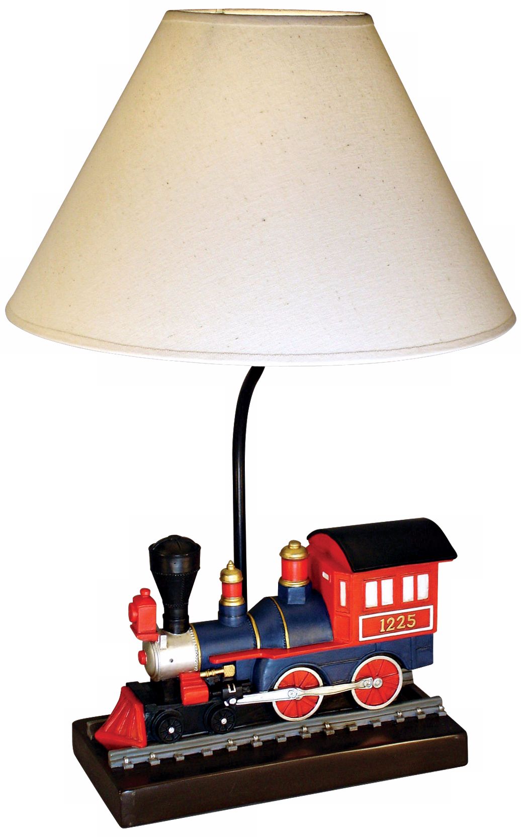 Blue and Red Train Table Lamp
