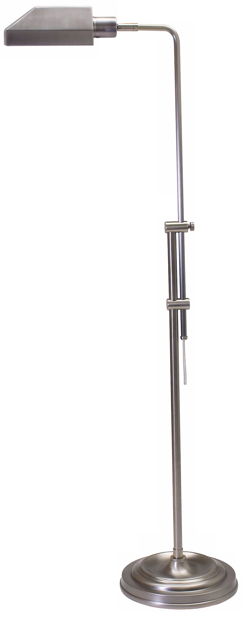 House of Troy Coach Pharmacy Floor Lamp Antique Silver