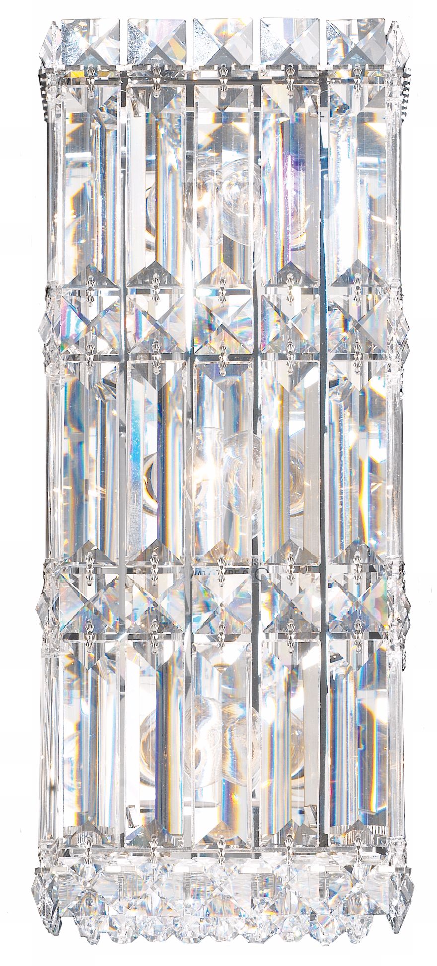 Schonbek Quantum Collection 13" High Crystal Wall Sconce