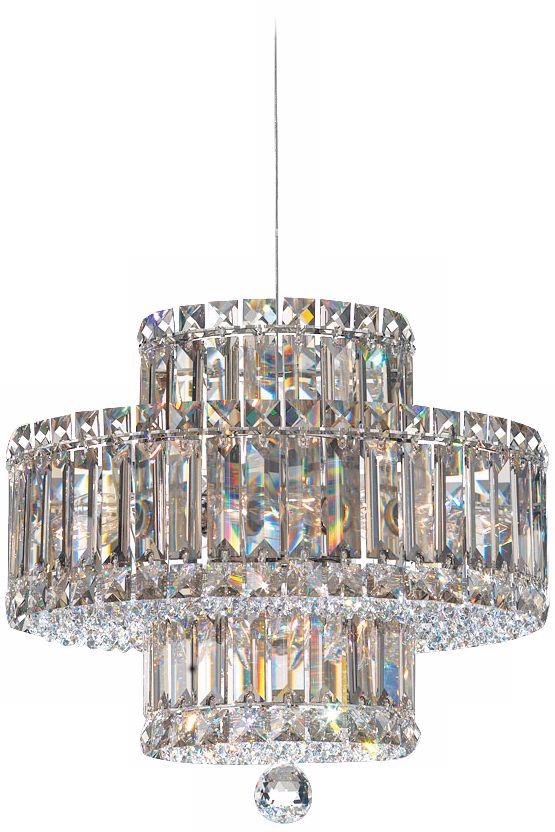 Schonbek Plaza Collection 9-Light Crystal Pendant Chandelier