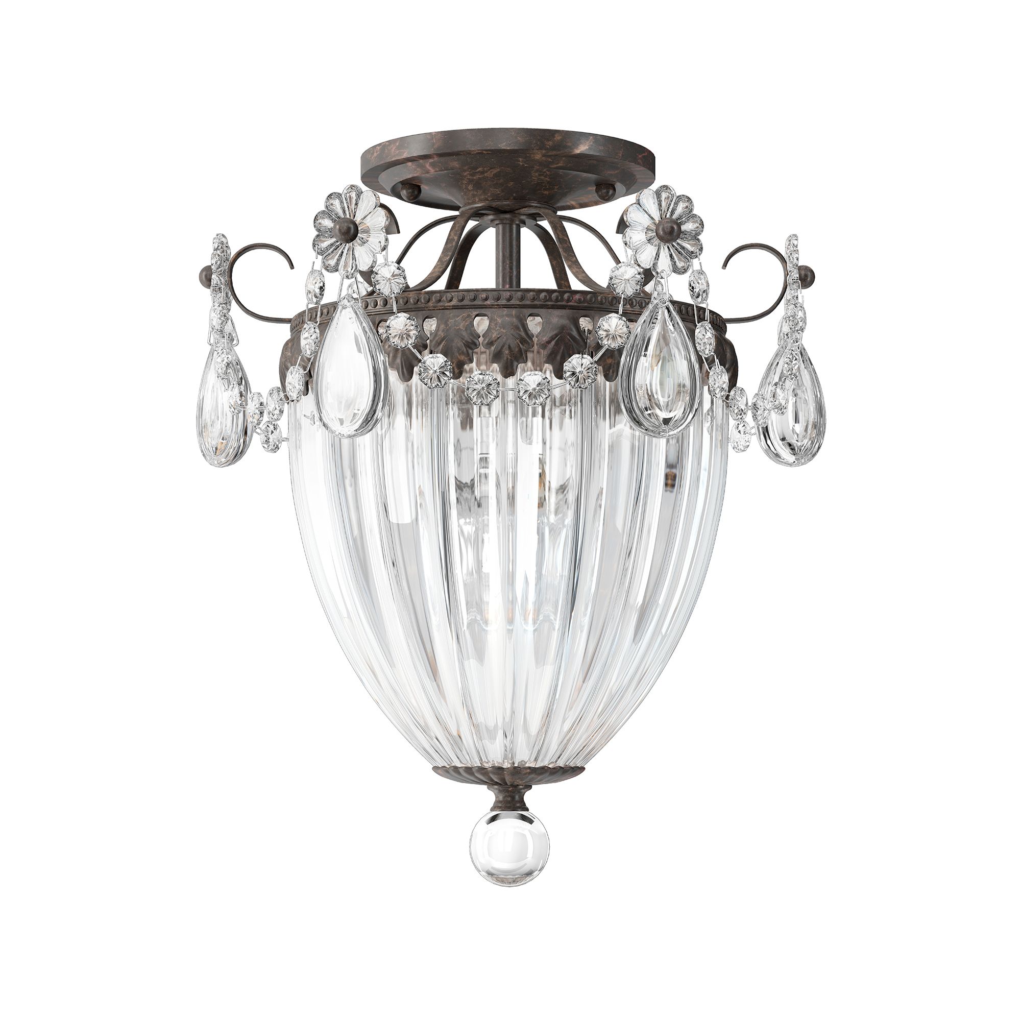 Schonbek Bagatelle Collection 10 1/2" Crystal Ceiling Light