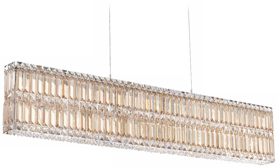 Schonbek Quantum Golden Shadow 47" Wide Crystal Chandelier
