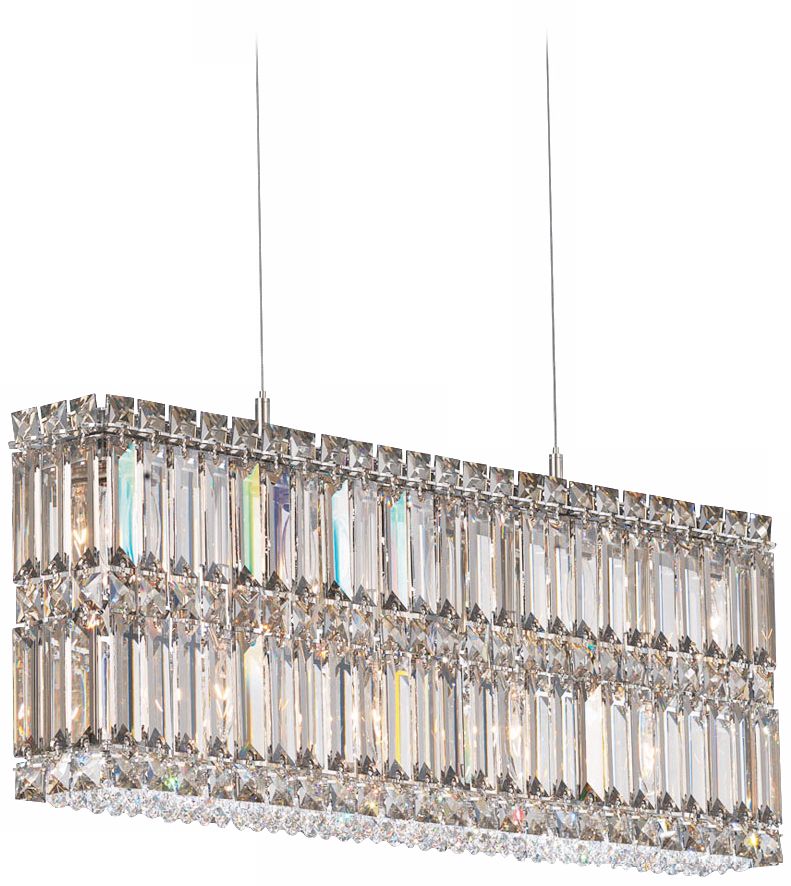 Schonbek Quantum Silver Shade 24" Wide Crystal Chandelier