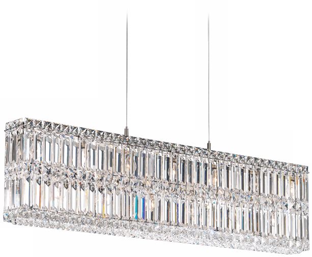Schonbek Quantum Silver 35 1/2" Wide Crystal Chandelier