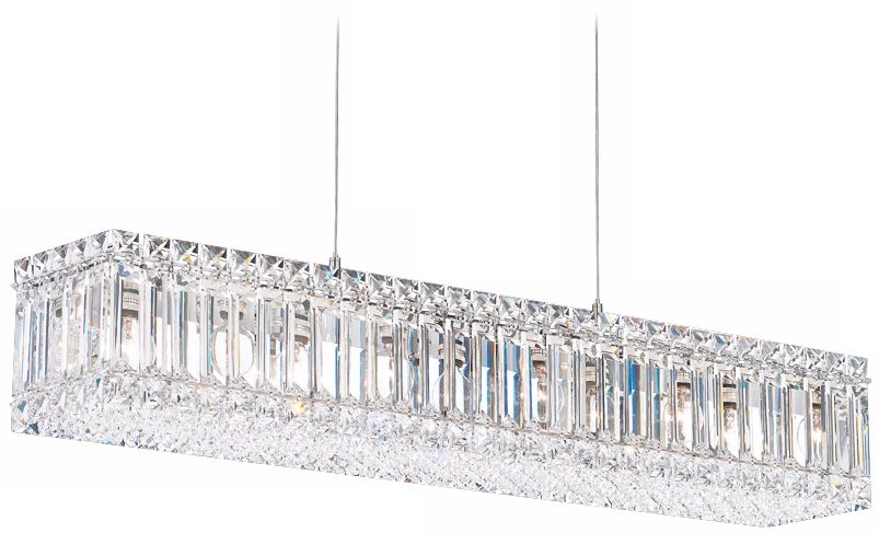 Schonbek Quantum Silver 29 1/2" W Strass  Crystal Chandelier